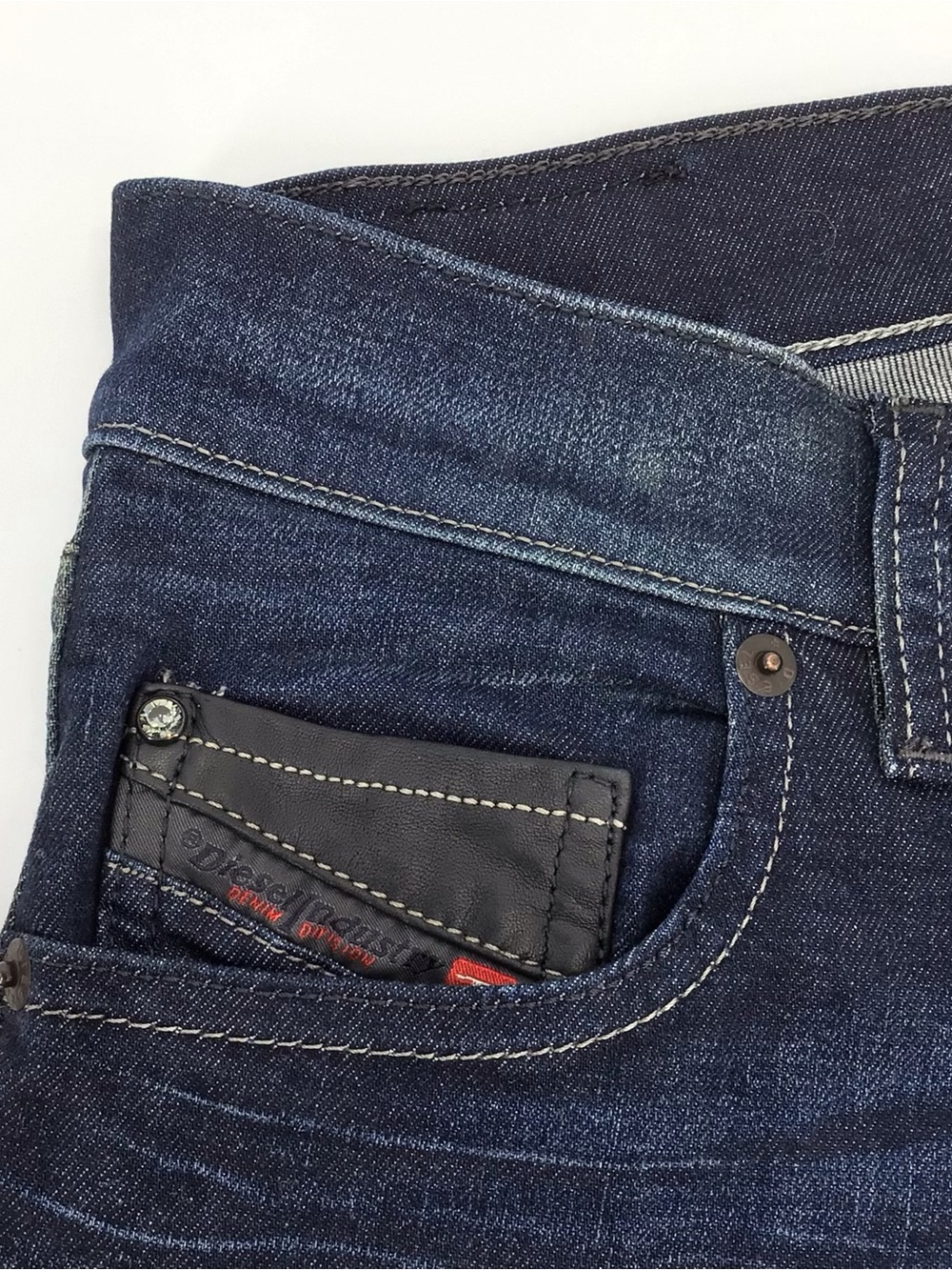 Diesel Women's Grupee Super Slim Skinny Distressed Low Waist Jeans Sz 28W X 32L - Picture 4 of 15